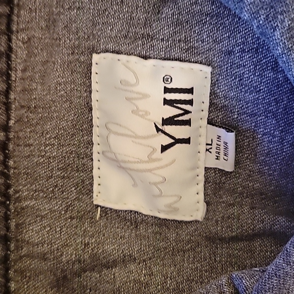 YMI With Love potassium+hsand gray denim jean shacket Cotton oversized XL NEW… - Picture 8 of 11